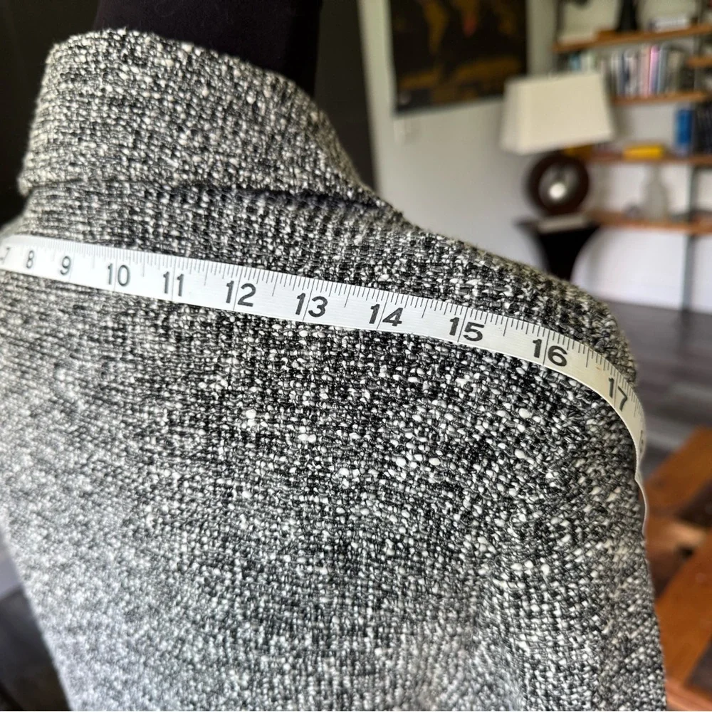 Rag & Bone tweed pattern knitted Moto jacket ; size L - Picture 7 of 13